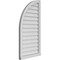 Ekena Millwork Quarter Round Top Left Surface Mount PVC Gable Vent w/ 2"W x 2"P Brickmould Sill Frame, 22"W x 42"H GVPQL22X4203SN - alternate 4